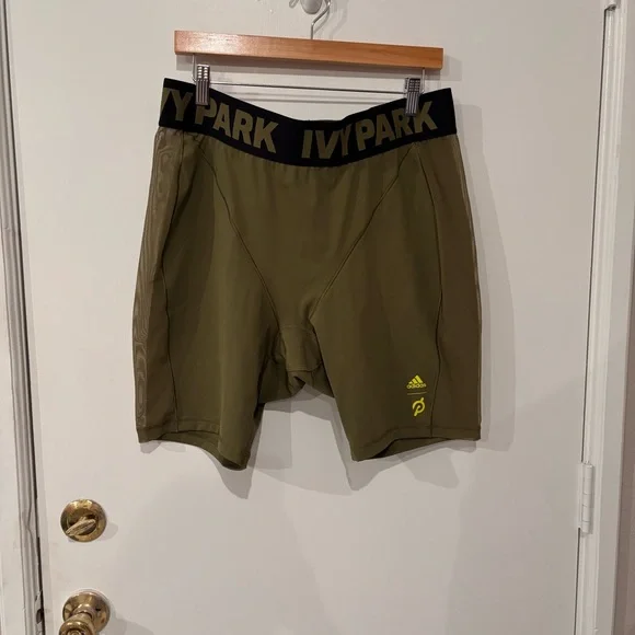 NWT Adidas IVY PARK Peloton Cycling Shorts 3X Focus Olive/Black - Picture 3 of 10